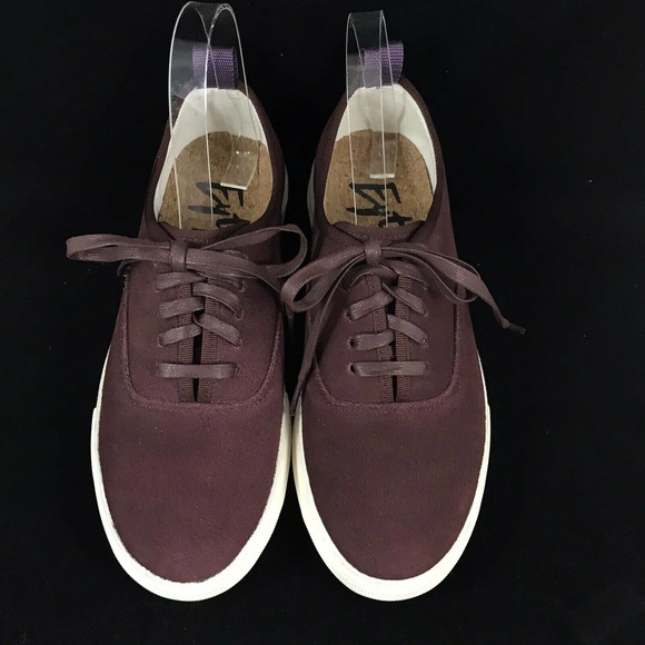 Eytys Mother Platform Sneaker Burgundy Suede Leather Lace‎ Up Shoes M7.5 W9 EU40 - Picture 3 of 10